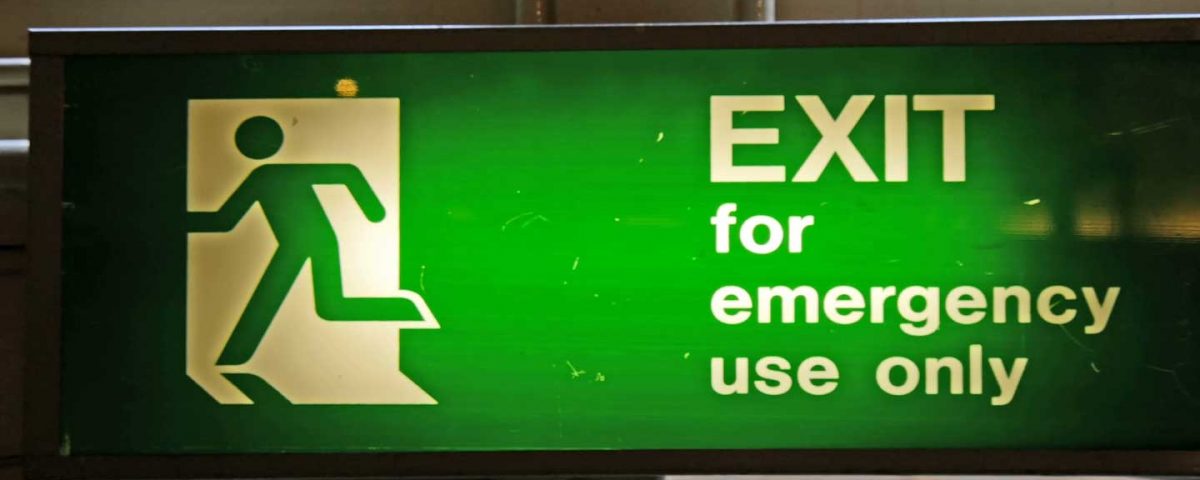 EMERGENCY EXIT SIGN IN KARACHI PAKISTAN